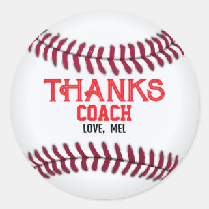Thanks Coach from  Classic Round Sticker