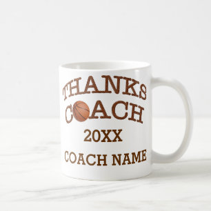 Thanks Coach Personalised Basketball Mugs