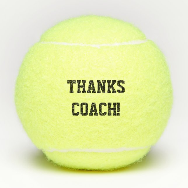 Thanks Coach Tennis Balls (Front)