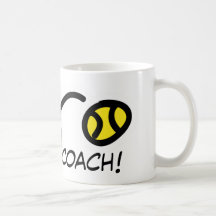 Thanks Coach! Tennis mug