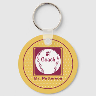 Thanks Coach, Thanks Number 1 Key Ring