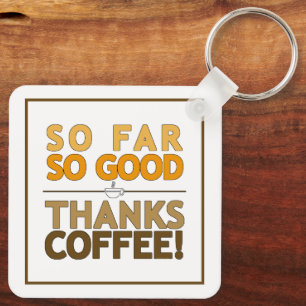 Thanks Coffee Key Ring