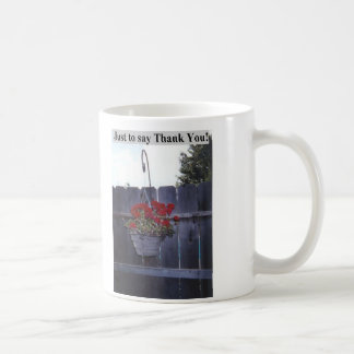 thanks coffee mug