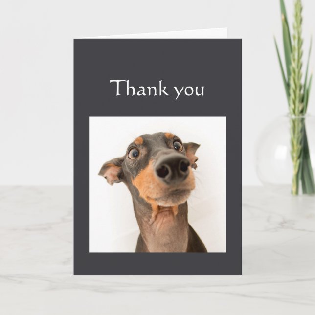 Thanks Couldn't have done without You Fun Dog Card (Front)