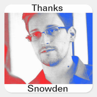 Thanks Edward Snowden Square Sticker