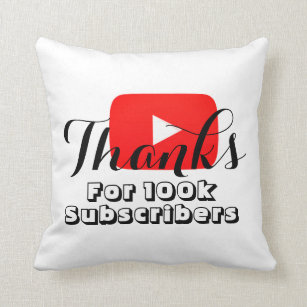 Thanks For 100k Subscribers On YouTube Channel Cushion