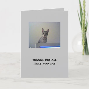 Thanks for all that you do! thank you card