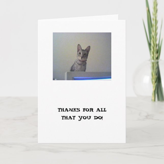Thanks for all that you do! thank you card (Front)
