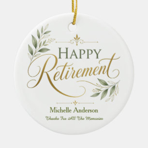 Thanks For All The Memories Personalised Name Ceramic Tree Decoration