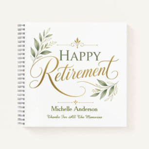 Thanks For All The Memories Personalised Name Notebook