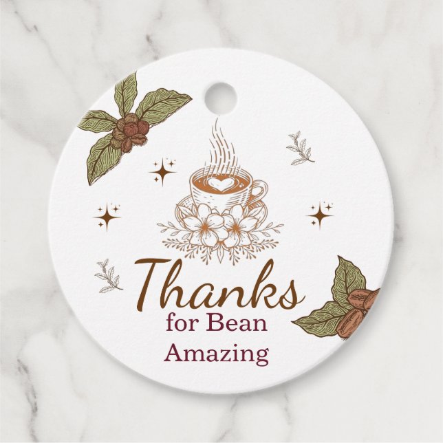 Thanks for Bean Amazing Coffee Gift Tag (Front)