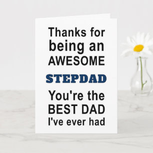 Thanks for Being an Awesome Stepdad Card
