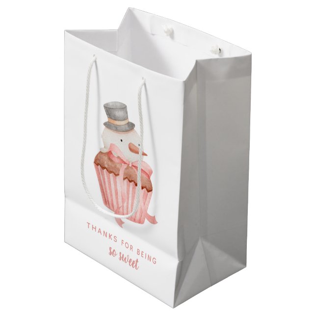 Thanks For Being So Sweet Snowman Gift Bag (Front Angled)