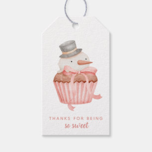 Thanks For Being So Sweet Snowman Gift Tag