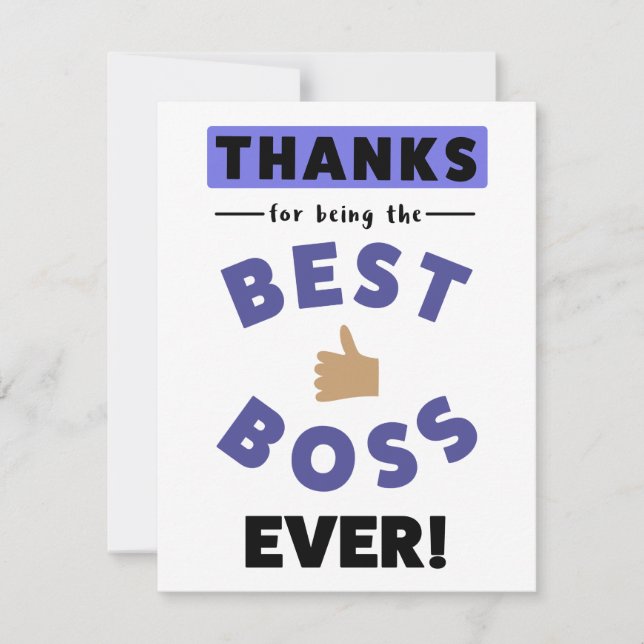 Thanks For Being The Best Boss Ever (Front)