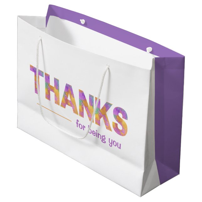 Thanks For Being You Gift Bag (Front Angled)