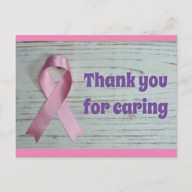 Thanks for caring postcard (Front)