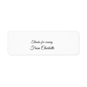 thanks for coming add name text message 
