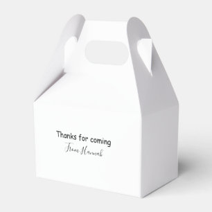 thanks for coming add name text message babyshower favour box