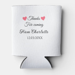 thanks for coming add name text message can cooler