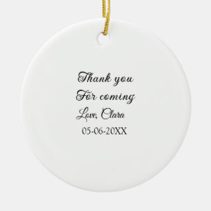 thanks for coming add name text message ceramic tree decoration