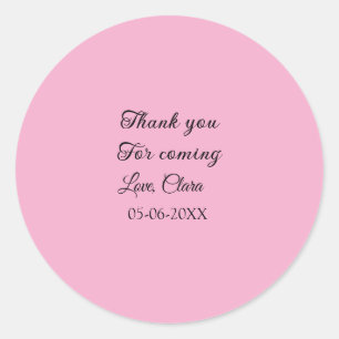 thanks for coming add name text message classic round sticker