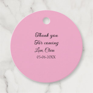 thanks for coming add name text message  favour tags