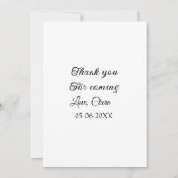 thanks for coming add name text message