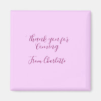 thanks for coming add name text message mauve