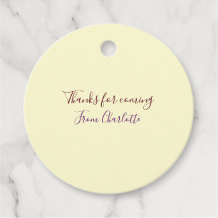thanks for coming add name text message yellow pas favour tags