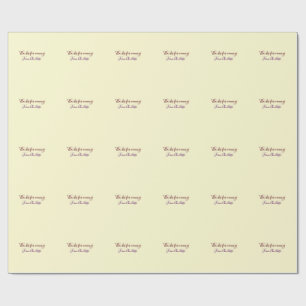 thanks for coming add name text message yellow pas wrapping paper