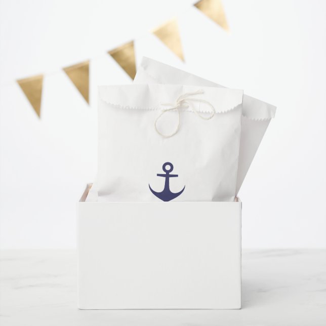 Thanks For Coming. Anchor Favor Bags (Party)