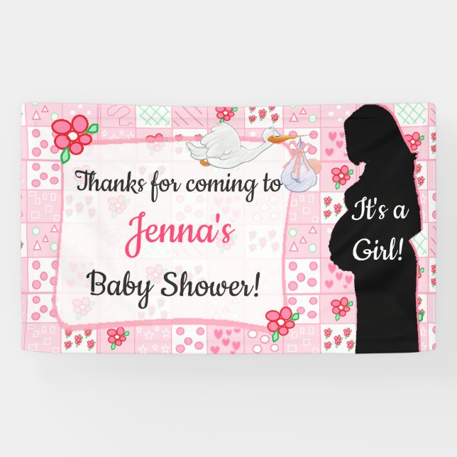 Thanks for Coming Baby Shower Banner (Horizontal)