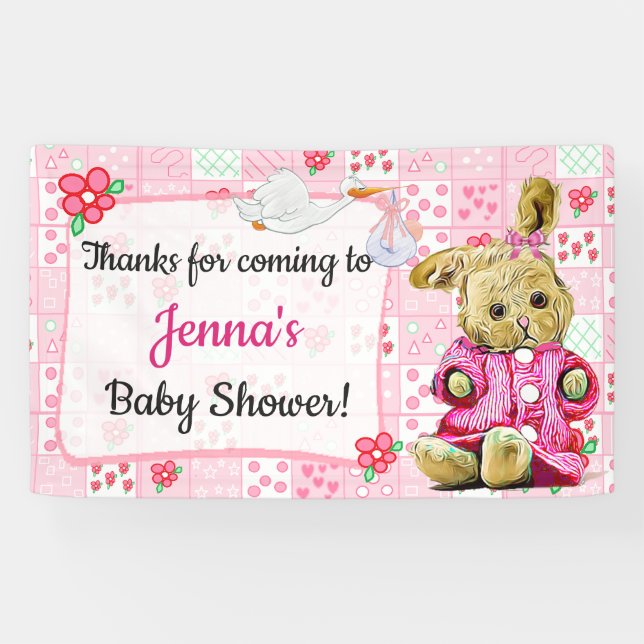 Thanks for Coming Baby Shower Banner (Horizontal)
