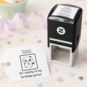 Thanks For Coming To Birthday Party Puppy Self-inking Stamp
