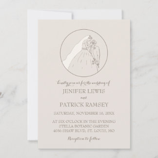 Thanks for coming to our wedding. The lovers kiss. Invitation