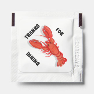 Thanks for Dining Lobster Hand Wipes