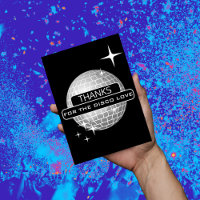 THANKS For Disco Love Ball Retro Birthday