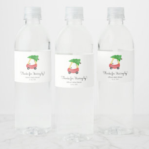 Thanks for Driving By Favour Water Bottle Label