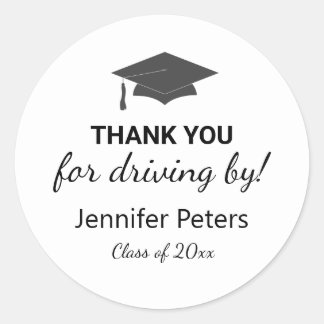 Thanks for Driving by Graduation Stickers