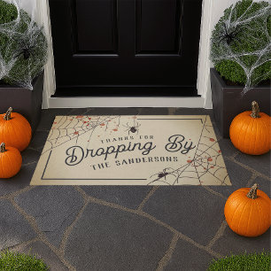 Thanks For Dropping By Halloween Doormat