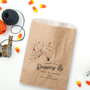 Thanks For Dropping By Halloween Party Favour Bags