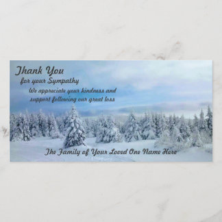 Thanks for Expressions of Sympathy Thank You Card