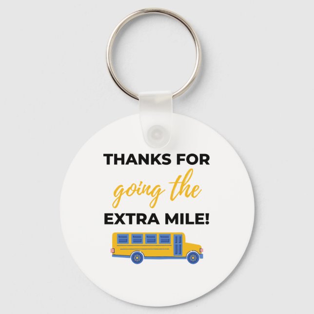 Thanks For Going The Extra Mile bl Key Ring (Front)