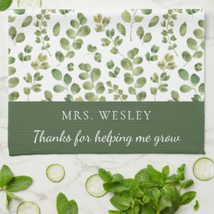 Thanks For Helping Me Grow Kitchen Towels