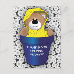 Thanks For Helping Me Grow Postcard