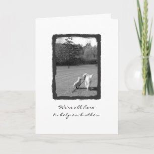 Thanks for helping me! thank you card