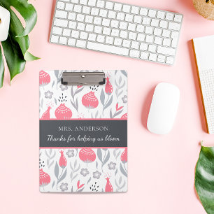 Thanks For Helping Us Bloom Clipboard