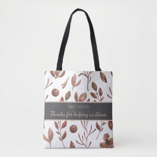 Thanks For Helping Us Bloom Teacher Tote