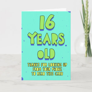 Thanks for looking up from your phone to read this card